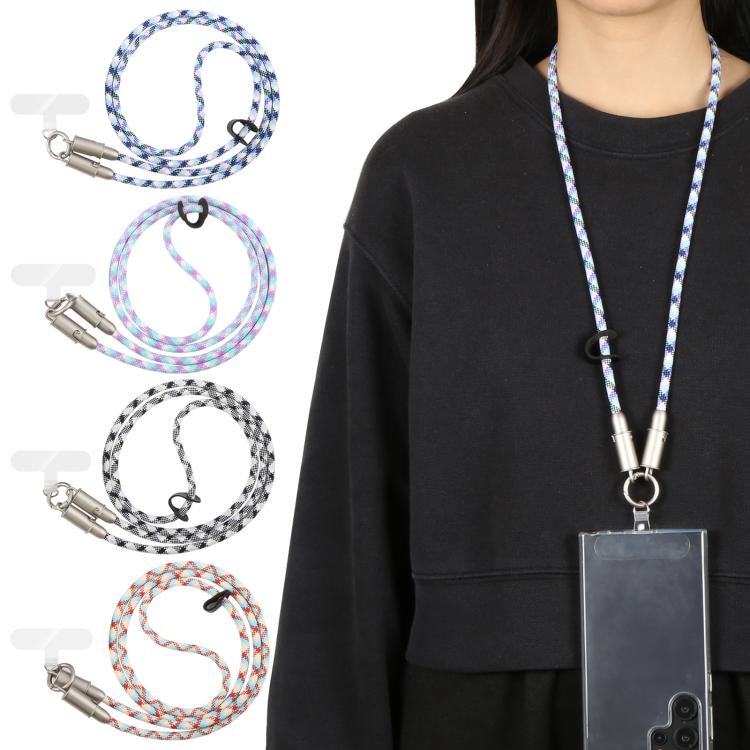 Type-C to Type-C Silicone Data Charging Cable Crossbody Phone Long Lanyard