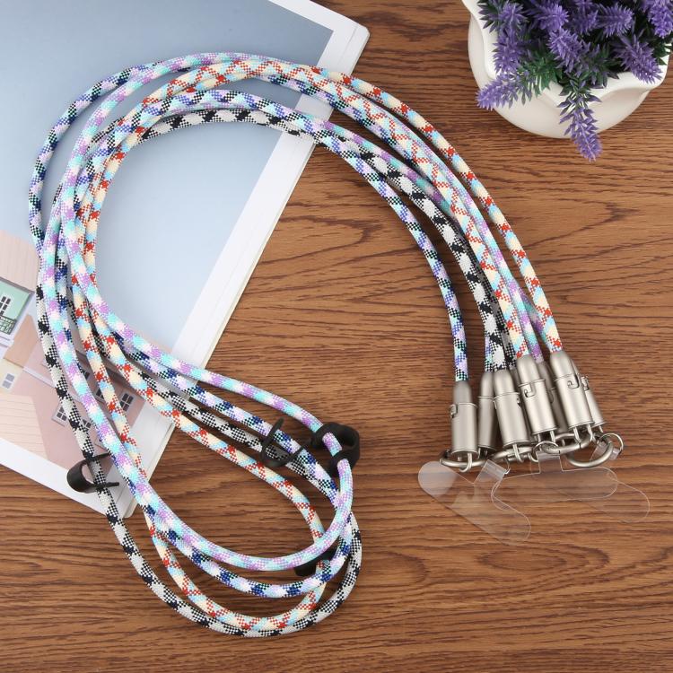 Type-C to Type-C Silicone Data Charging Cable Crossbody Phone Long Lanyard