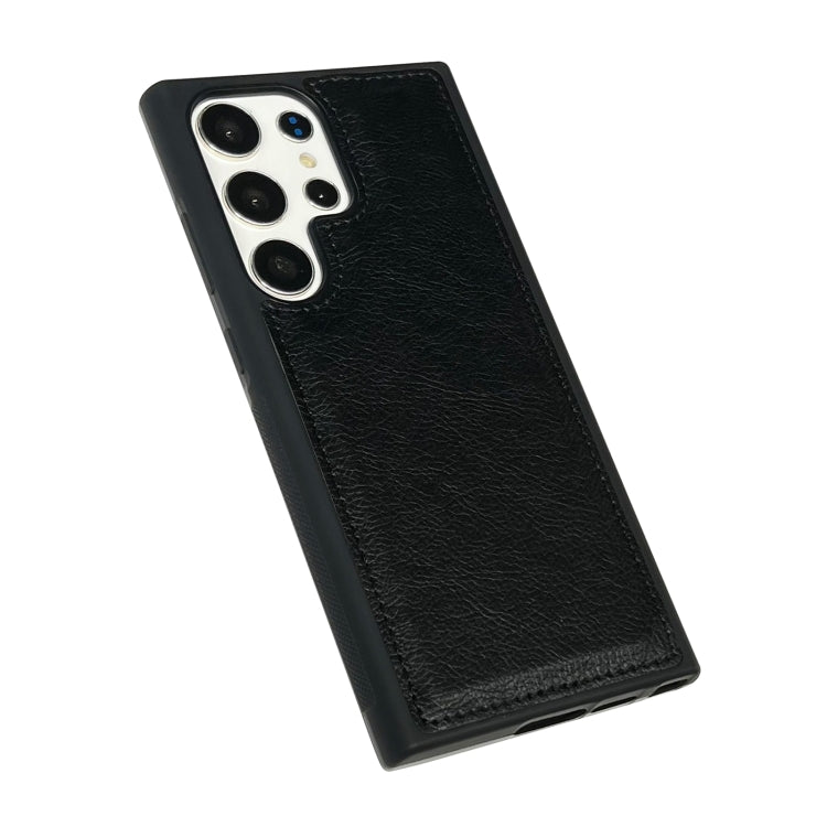 For Samsung Galaxy S25 Ultra 5G Cowhide Texture Back Cover Phone Case