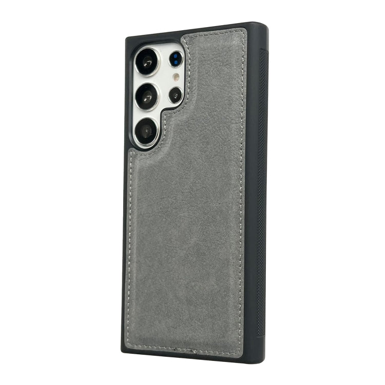 For Samsung Galaxy S25 Ultra 5G Cowhide Texture Back Cover Phone Case