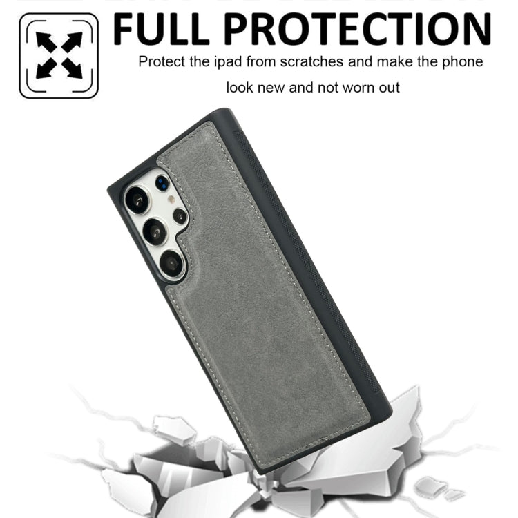 For Samsung Galaxy S25 Ultra 5G Cowhide Texture Back Cover Phone Case