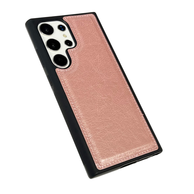 For Samsung Galaxy S25 Ultra 5G Cowhide Texture Back Cover Phone Case