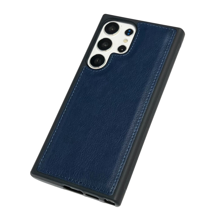 For Samsung Galaxy S25 Ultra 5G Cowhide Texture Back Cover Phone Case