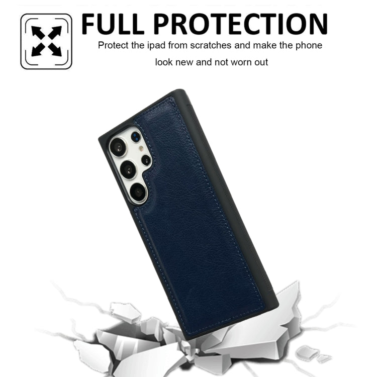 For Samsung Galaxy S25 Ultra 5G Cowhide Texture Back Cover Phone Case