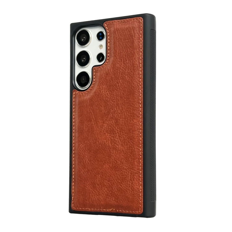For Samsung Galaxy S25 5G Cowhide Texture Back Cover Phone Case