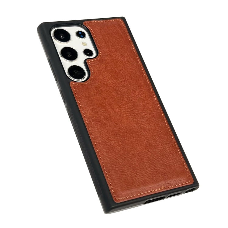 For Samsung Galaxy S25 5G Cowhide Texture Back Cover Phone Case