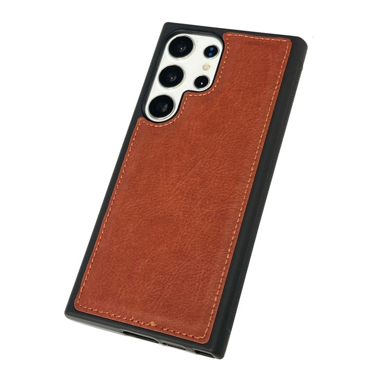 For Samsung Galaxy S25 5G Cowhide Texture Back Cover Phone Case