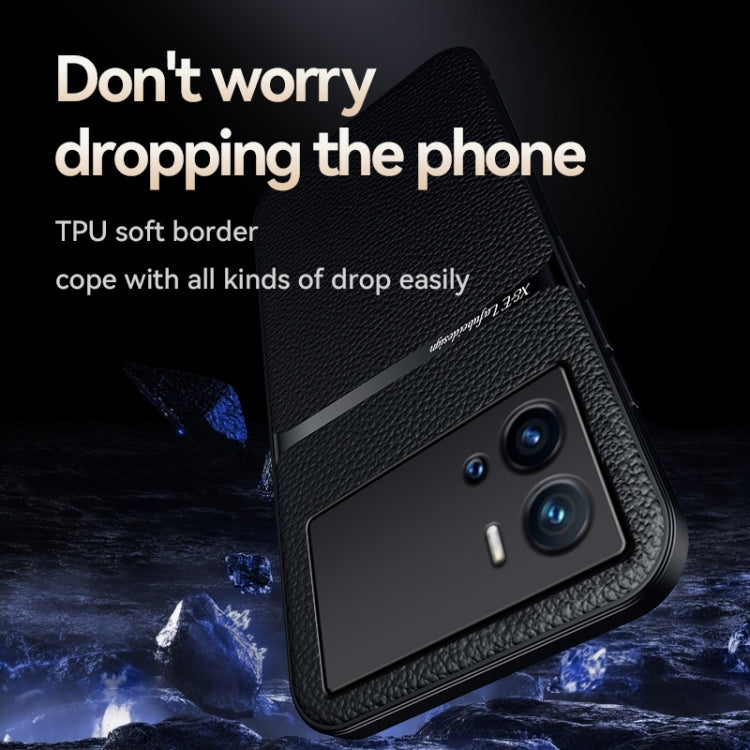 For vivo iQOO 9 Litchi Leather Magnetic Full Coverage Shockproof Phone Case