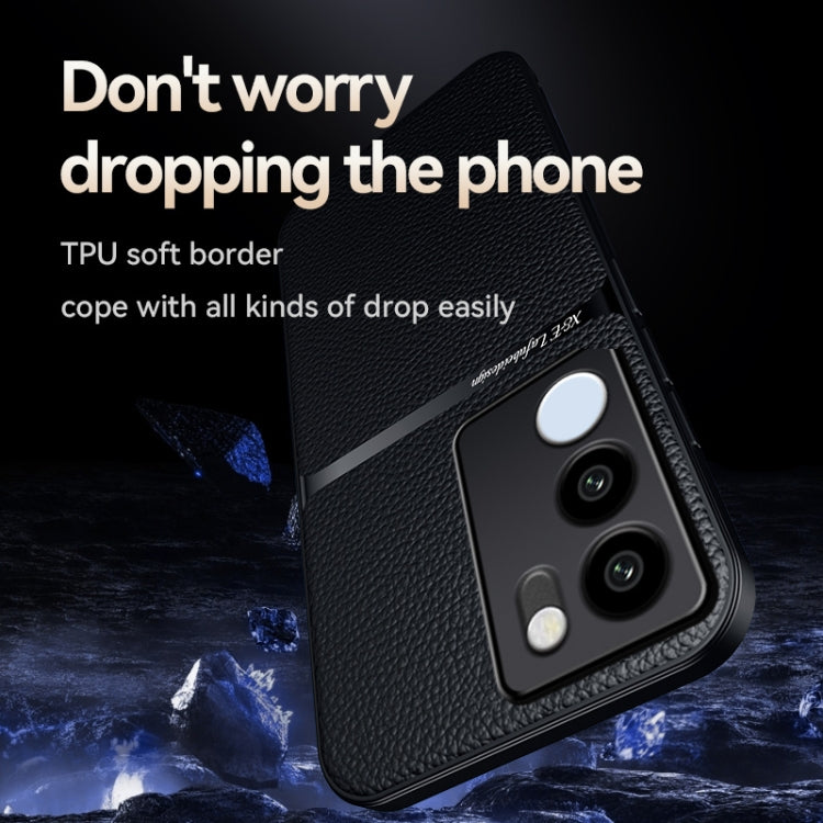 For vivo S17 / S17 Pro Litchi Leather Magnetic Full Coverage Shockproof Phone Case
