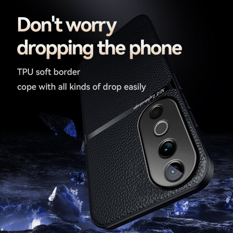 For vivo S19 Pro / vivo V40 Litchi Leather Magnetic Full Coverage Shockproof Phone Case
