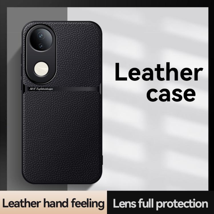 For vivo S20 Pro Litchi Leather Magnetic Full Coverage Shockproof Phone Case