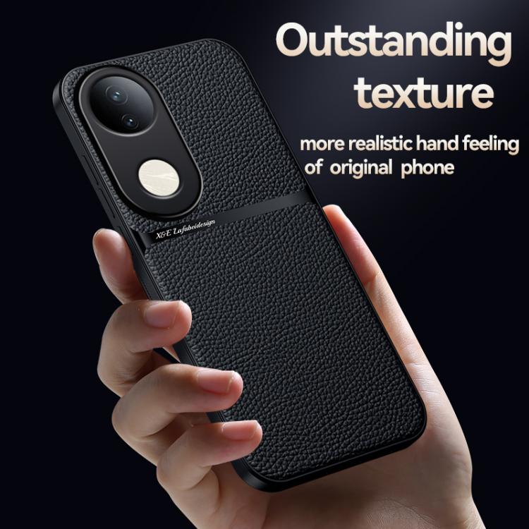 For vivo S20 Pro Litchi Leather Magnetic Full Coverage Shockproof Phone Case
