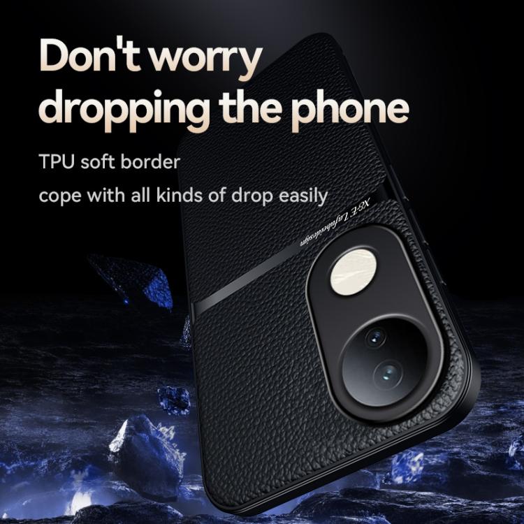 For vivo S20 Litchi Leather Magnetic Full Coverage Shockproof Phone Case