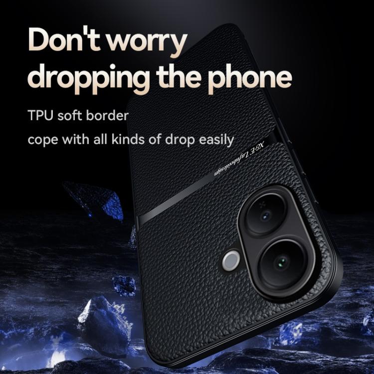 For vivo V60 Lite 5G Litchi Leather Magnetic Full Coverage Shockproof Phone Case