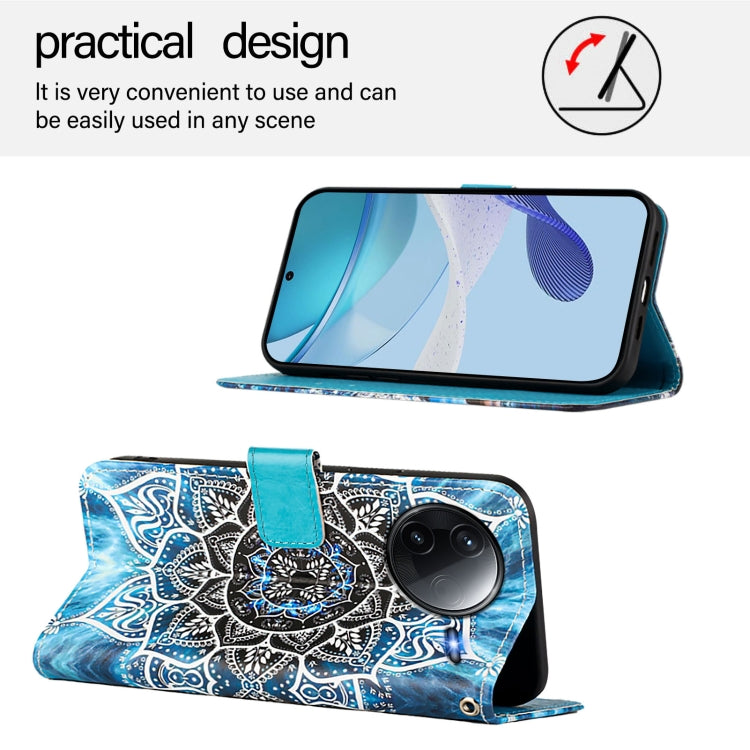 For Redmi K80 / K80 Pro Colored Drawing Pattern Plain Weave Leather Phone Case