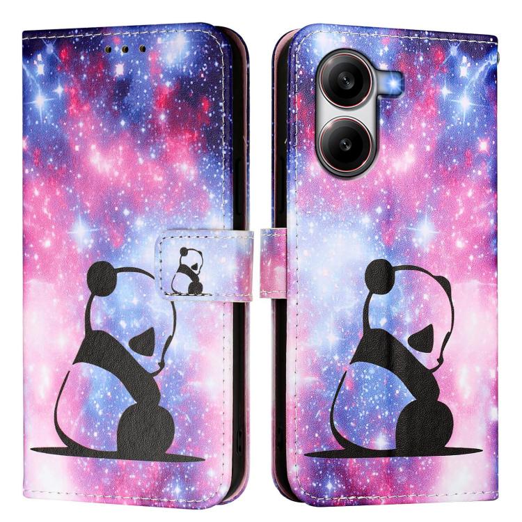 For Redmi  Turbo 4 Colored Drawing Pattern Plain Weave Leather Phone Case