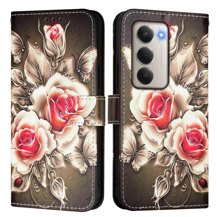For Redmi 15 5G Global / 15 4G SEA 169mm Colored Drawing Pattern Plain Weave Leather Phone Case