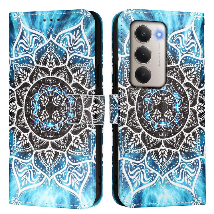 For Redmi 15 5G Global / 15 4G SEA 169mm Colored Drawing Pattern Plain Weave Leather Phone Case