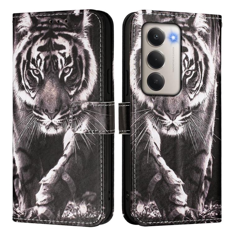 For Redmi 15 5G Global / 15 4G SEA 169mm Colored Drawing Pattern Plain Weave Leather Phone Case