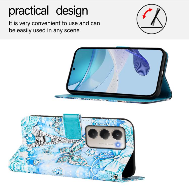 For Redmi 15 5G Global / 15 4G SEA 169mm Colored Drawing Pattern Plain Weave Leather Phone Case