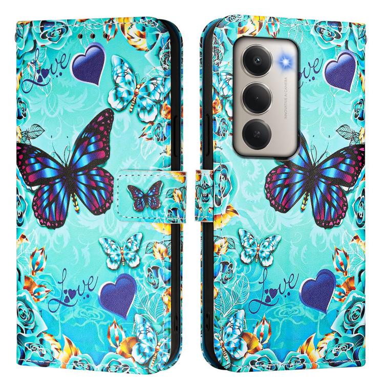 For Redmi 15 5G Global / 15 4G SEA 169mm Colored Drawing Pattern Plain Weave Leather Phone Case