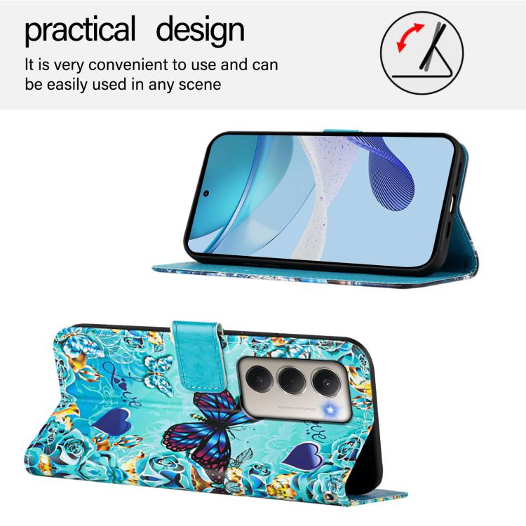 For Redmi 15 5G Global / 15 4G SEA 169mm Colored Drawing Pattern Plain Weave Leather Phone Case