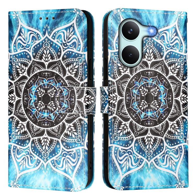 For Redmi Turbo 5 / Poco X8 Pro 5G Colored Drawing Pattern Plain Weave Leather Phone Case