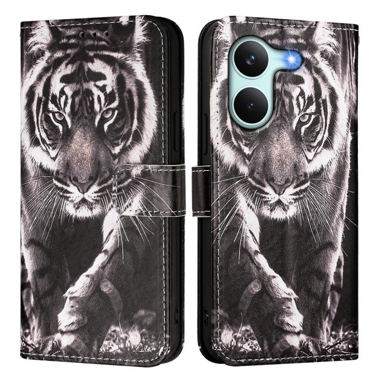 For Redmi Turbo 5 / Poco X8 Pro 5G Colored Drawing Pattern Plain Weave Leather Phone Case