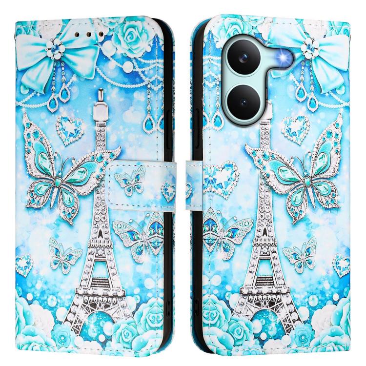 For Redmi Turbo 5 / Poco X8 Pro 5G Colored Drawing Pattern Plain Weave Leather Phone Case