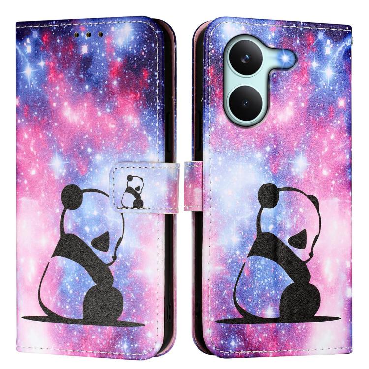 For Redmi Turbo 5 / Poco X8 Pro 5G Colored Drawing Pattern Plain Weave Leather Phone Case