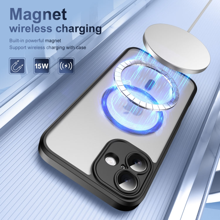For iPhone 16 Translucent Frosted MagSafe Phone Case with AI Button