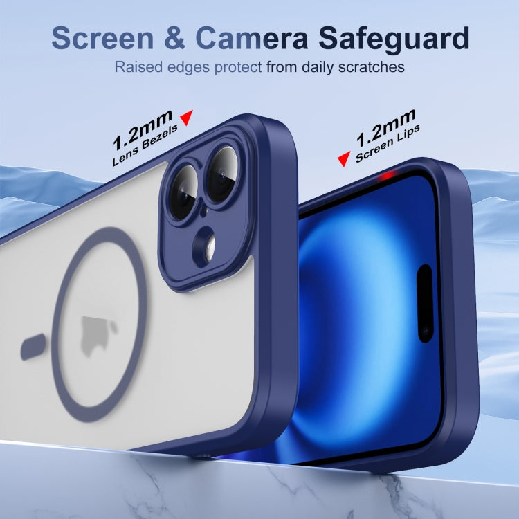 For iPhone 16 Translucent Frosted MagSafe Phone Case with AI Button