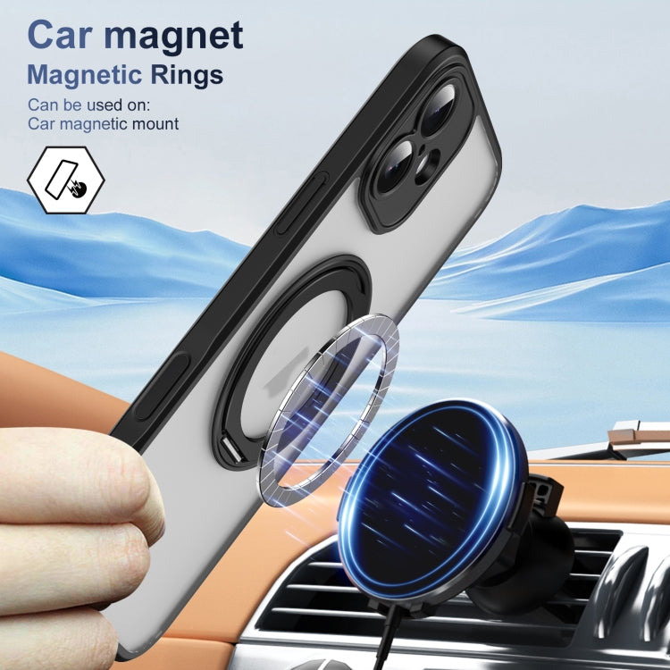 For iPhone 16 Plus Translucent Frosted MagSafe Phone Case with AI Button