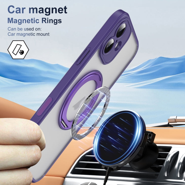 For iPhone 16 Plus Translucent Frosted MagSafe Phone Case with AI Button