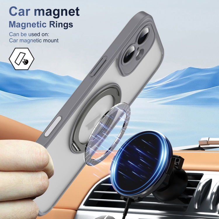 For iPhone 16 Plus Translucent Frosted MagSafe Phone Case with AI Button