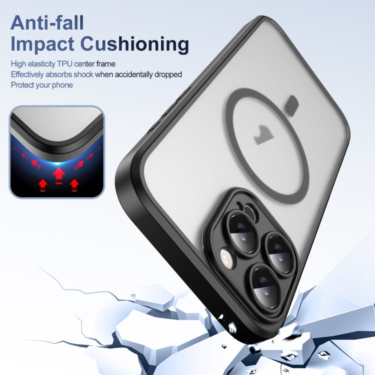 For iPhone 16 Pro Translucent Frosted MagSafe Phone Case with AI Button