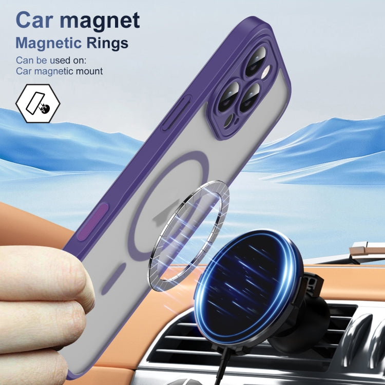 For iPhone 16 Pro Translucent Frosted MagSafe Phone Case with AI Button
