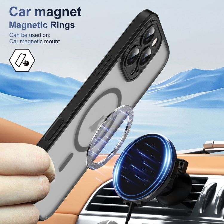 For iPhone 16 Pro Max Translucent Frosted MagSafe Phone Case with AI Button