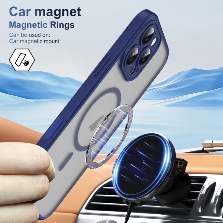 For iPhone 16 Pro Max Translucent Frosted MagSafe Phone Case with AI Button