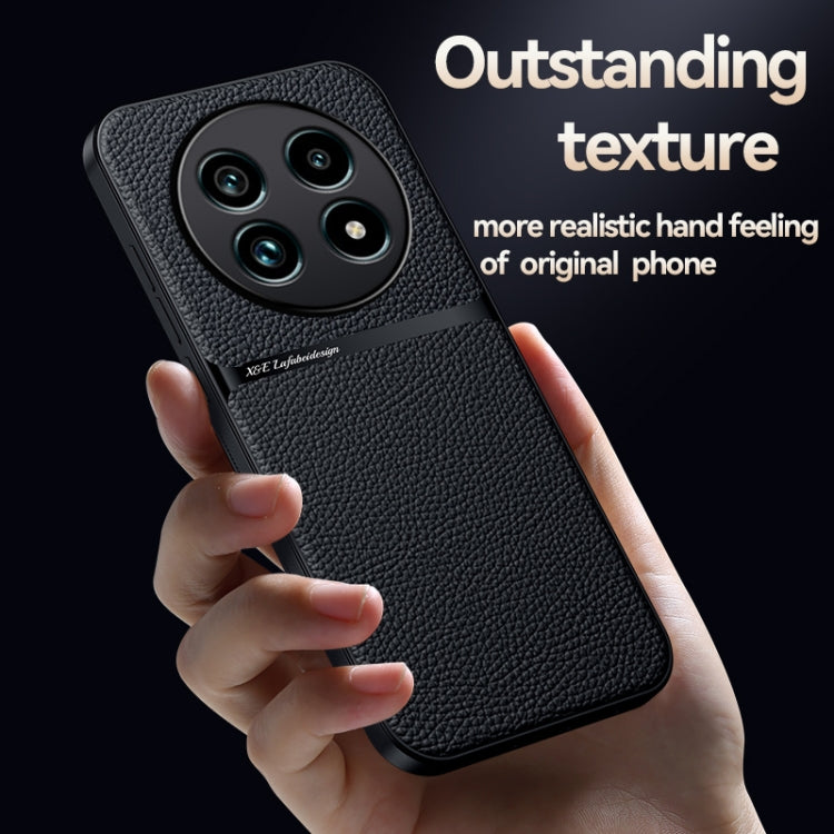 For Realme 13 Pro Global / Realme 13 Pro+ Litchi Leather Magnetic Full Coverage Shockproof Phone Case
