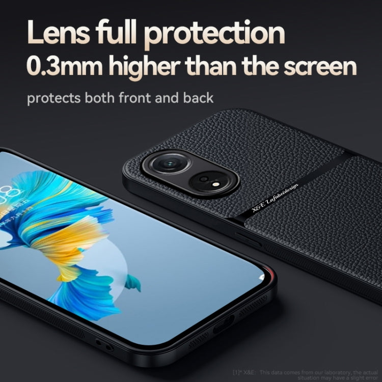 For OPPO A58 5G / A78 5G Litchi Leather Magnetic Full Coverage Shockproof Phone Case