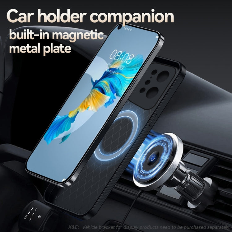 For OPPO Find X5 Litchi Leather Magnetic Full Coverage Shockproof Phone Case