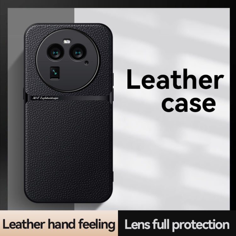 For OPPO Find X6 Pro Litchi Leather Magnetic Full Coverage Shockproof Phone Case