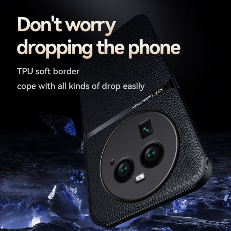 For OPPO Find X6 Pro Litchi Leather Magnetic Full Coverage Shockproof Phone Case