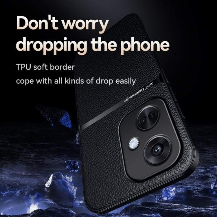 For OPPO K11 / OnePlus Nord CE3 Litchi Leather Magnetic Full Coverage Shockproof Phone Case