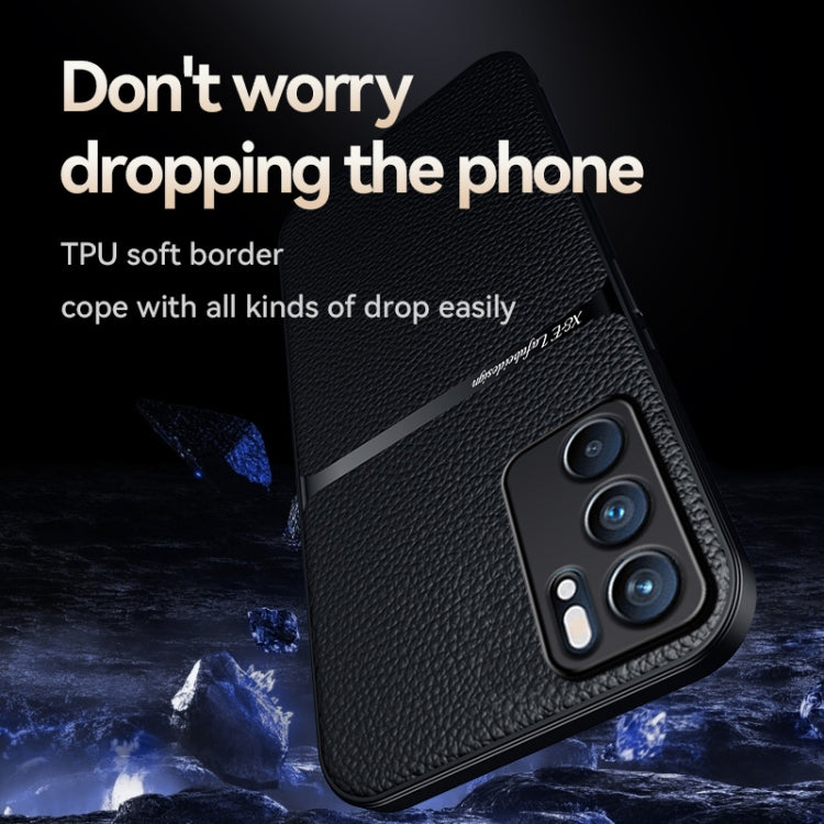 For OPPO Reno6 5G Litchi Leather Magnetic Full Coverage Shockproof Phone Case