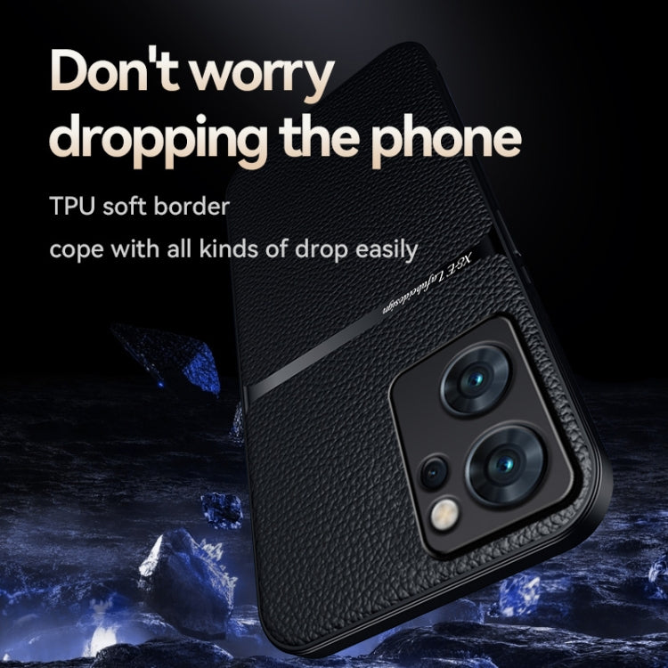 For OPPO Reno7 Pro 5G Litchi Leather Magnetic Full Coverage Shockproof Phone Case