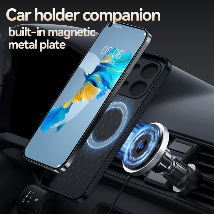 For OPPO Reno9 Pro+ Litchi Leather Magnetic Full Coverage Shockproof Phone Case