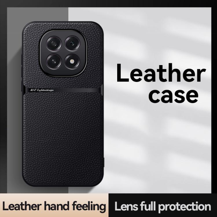 For OPPO  A5 5G Global Litchi Leather Magnetic Full Coverage Shockproof Phone Case