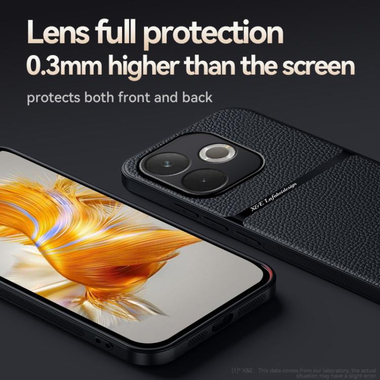 For OPPO  A5 Pro 5G Litchi Leather Magnetic Full Coverage Shockproof Phone Case